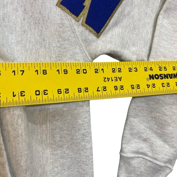 Champion Men's Reverse Weave Hoodie Sweatshirt Old English Logo Silver Gray M - Picture 5 of 10